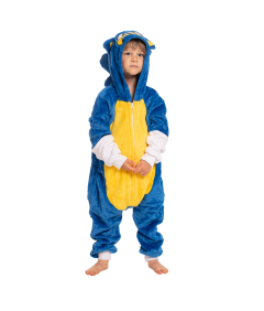 Piżama Dla Dzieci Dziecięca Kigurumi Onesie Kostium Sonic Niebieski