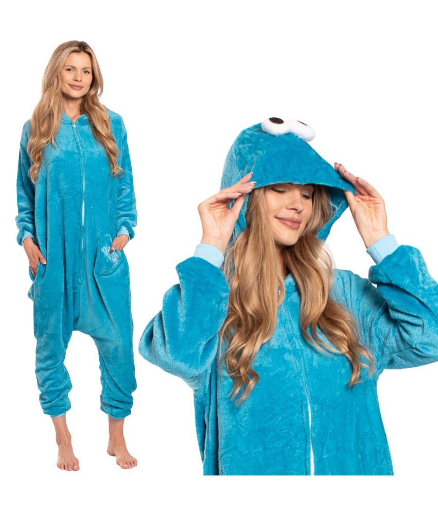 Piżama Damska Kostium Kigurumi Onesie Strój Ciasteczkowy Potwór