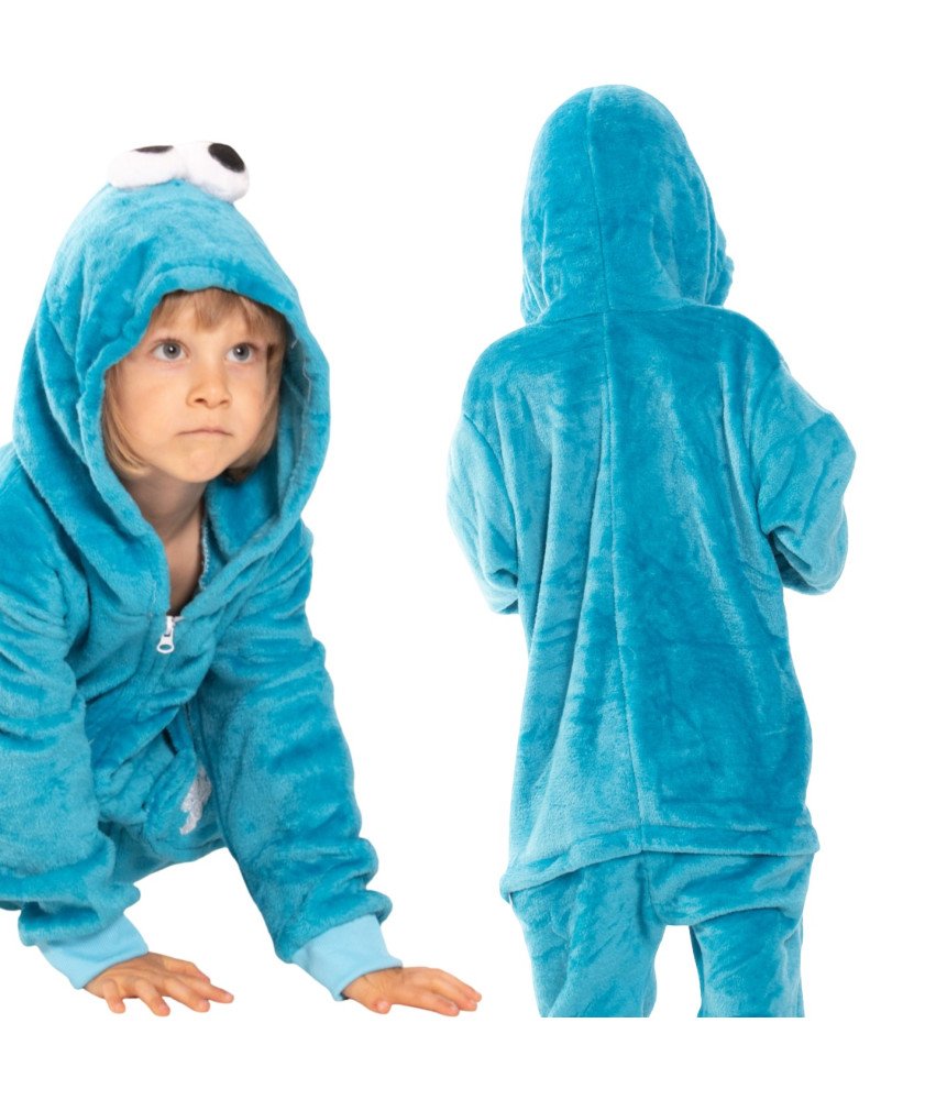 Piżama Dla Dzieci Dziecięca Kigurumi Onesie Ciasteczkowy Potwór