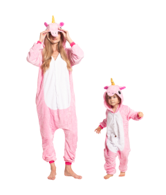 Piżama Dla Dzieci Dziecięca Kigurumi Onesie Kostium Pegaz Różowy