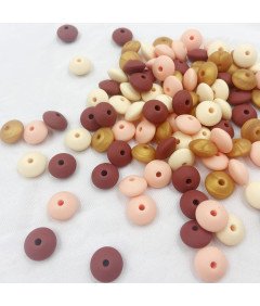 Oulitigy Zestaw Silikonowych Koralików, 30 sztuk, 1 x 1 cm