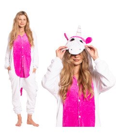 Piżama Dla Dzieci Dziecięca Kigurumi Onesie Jednorożec Różowy