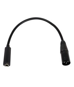 QIANRENON Kabelski adapter za ravnotežje XLR, črn, 36 cm