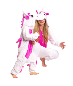Piżama Dla Dzieci Dziecięca Kigurumi Onesie Jednorożec Różowy