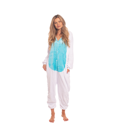 Piżama Damska Kombinezon Kigurumi Onesie Królik Niebieski