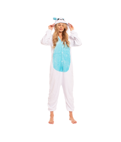 Piżama Damska Kombinezon Kigurumi Onesie Królik Niebieski