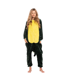 Ženska pižama kombinezon Kigurumi Onesie Dinozaver Zelena