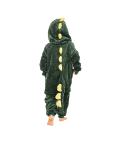 Otroška pižama Kigurumi pajac Dinozaver Zelena