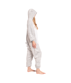 Piżama Damska Kombinezon Kigurumi Kostium Szary Onesie Koala