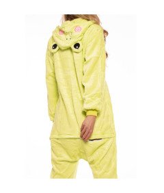 Ženska pižama kombinezon Kigurumi Onesie kostum Žaba Zelena