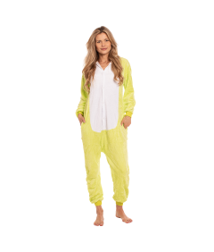 Ženska pižama kombinezon Kigurumi Onesie kostum Žaba Zelena