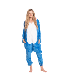 Ženska pižama kombinezon Kigurumi Onesie kostum modri morski pes