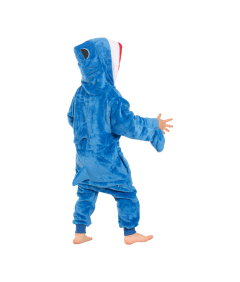 Piżama Dla Dzieci Dziecięca Kigurumi Onesie Kostium Niebieski Rekin