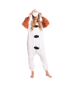 Piżama Damska Kombinezon Kigurumi Kostium Onesie Bałwan Olaf
