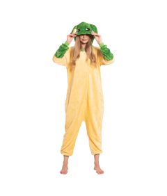 Piżama Damska Kombinezon Kigurumi Onesie Star Wars Yoda Żółty