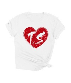 Hohololo Koszulka Damska z nadrukiem TS, Biała, Rozmiar M