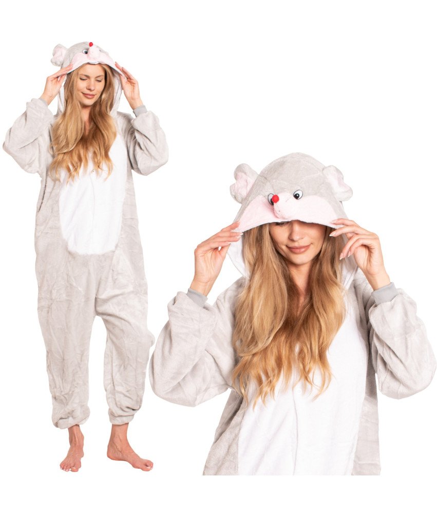 Piżama Damska Kombinezon Kigurumi Onesie Kostium Myszka Mysz