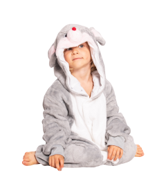 Otroška pižama Kigurumi pajac kostum Miška Siva