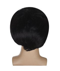 Moška lasulja v stilu Elvisa iz 50-ih in 60-ih let Komplet z očali Obseg 56 cm Črna