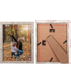 EXYGLO Zestaw Ramki na Zdjęcia 12 sztuk Eleganckie Jasnobrązowe 20 x 25 cm