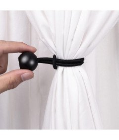 Ponjave Z Vrvico Z Žogo Bungee Sponke Za Šotor 60 Kosov 15 cm Črne