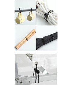 Ponjave Z Vrvico Z Žogo Bungee Sponke Za Šotor 60 Kosov 15 cm Črne