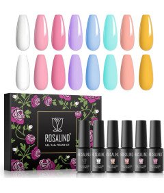 ROSALIND Lak za Nohte Gel Polish Poltrajni 8 Barv Modna Manikura