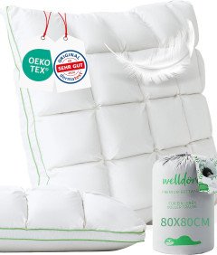 Welldora Puhasta Blazina Mehka za Alergike Bombaž 80x80 cm Bela