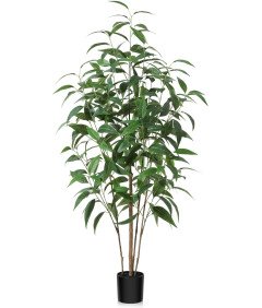CROSOFMI Umetno Evkaliptusovo Drevo Realistično 125 cm v Loncu Realistično