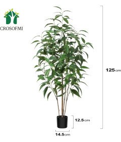 CROSOFMI Umetno Evkaliptusovo Drevo Realistično 125 cm v Loncu Realistično