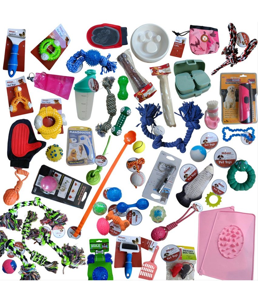 Set več kot 100 predmetov Dodatki za hišne živali Igrače Posode Bidoni in še več