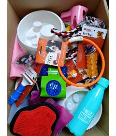 Set več kot 100 predmetov Dodatki za hišne živali Igrače Posode Bidoni in še več