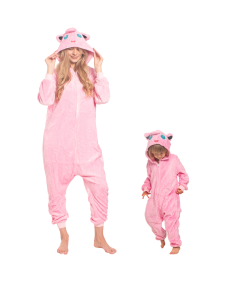 Piżama Dla Dzieci Strój Kigurumi Onesie Jiggly Puff Pokemon Różowy 125-135
