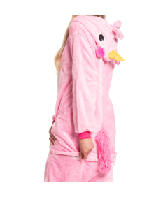 Ženska pižama Kombinezon Kigurumi Onesie Kostum Pegaz Roza