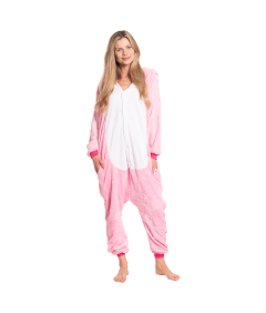 Ženska pižama Kombinezon Kigurumi Onesie Kostum Pegaz Roza