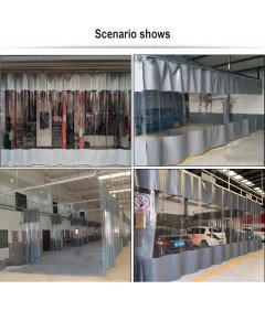 AMSXNOO Vodoodporna stranska zavesa iz PVC 2,5 x 2,5 m antracitne barve