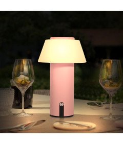 Ecvivk Namizna Svetilka Funkcija Power Bank Brezžična Zatemnitvena LED Roza