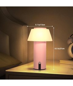 Ecvivk Namizna Svetilka Funkcija Power Bank Brezžična Zatemnitvena LED Roza