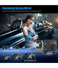 Mini Projektor HY320 4K/1080P Pametni Sistem Android 11 Bluetooth 5.0