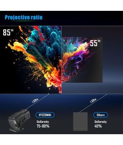 Mini Projektor HY320 4K/1080P Pametni Sistem Android 11 Bluetooth 5.0
