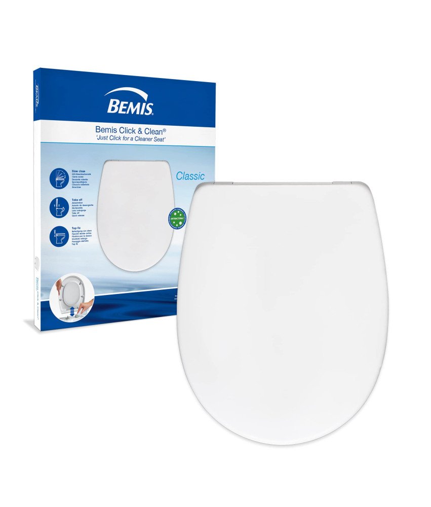 Bemis Klasyczna Deska Sedesowa Wolnoopadająca Cicha Uniwersalna Biała