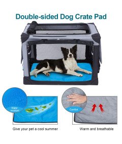 Torba Transportowa M dla Psów Składana z 3 Wejściami Wodoodporna 66x46x46cm