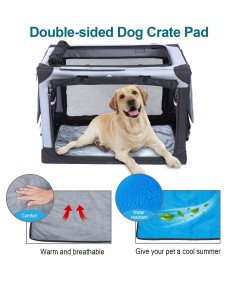 Torba Transportowa M dla Psów Składana z 3 Wejściami Wodoodporna 66x46x46cm