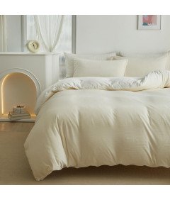 Komplet Pościeli Poszewki Kołdra 200x200 i 2 Poduszki 80 x 80cm Białe
