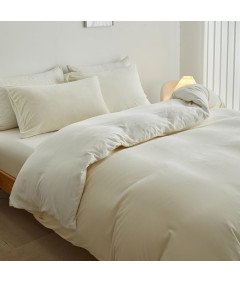 Komplet Pościeli Poszewki Kołdra 200x200 i 2 Poduszki 80 x 80cm Białe
