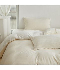 Komplet Pościeli Poszewki Kołdra 200x200 i 2 Poduszki 80 x 80cm Białe