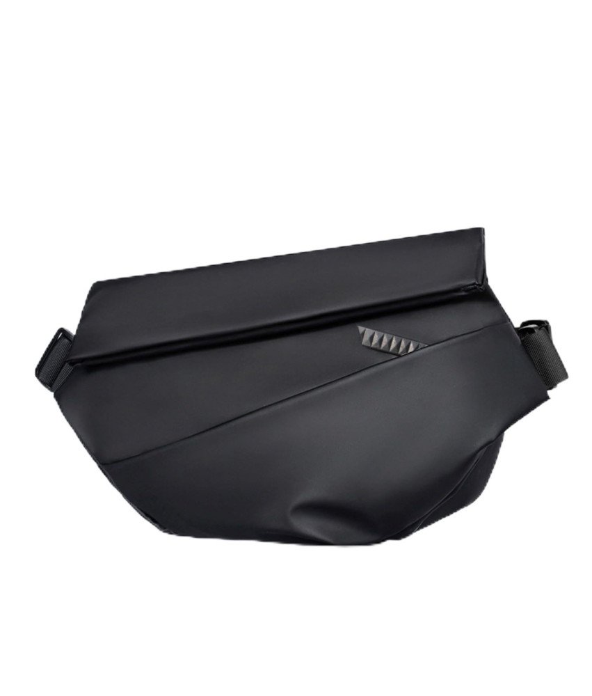 Torba na Ramię Męska Wodoodporna z Magnetycznym Zapięciem i Zamkiem Czarna