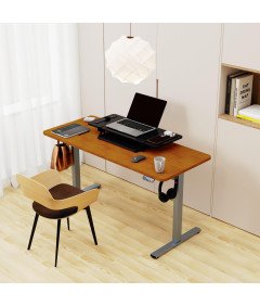 ERGOMAKER Enojna plošča za pisalno mizo DIY 110x60x1,8 cm Češnjev les