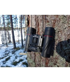 Lornetka Mini Składana Powiększa 10x Obserwacja Ptaków Regulacja Dioptrii