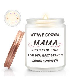 Dišeča sveča za mamo, darilo za materinski dan, vonj sandalovine.